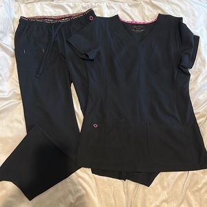 Heart soul scrub set.